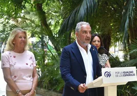 El vicesecretario de coordinación Autonómica, Municipal y Análisis Electoral del PP, Elías Bendodo, en un acto en Marbella.