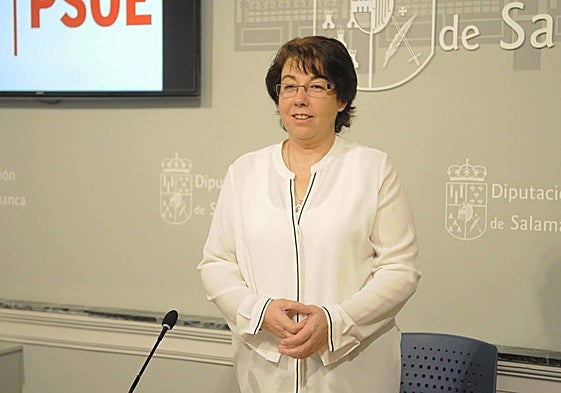 Carmen García Romero, en sus años como diputada provincial.