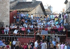 Un pueblo salmantino durante sus fiestas.