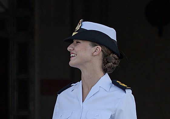 Princesa Leonor en la Escuela Naval.