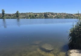 Imagen del río Tormes a su paso por la localidad de Ledesma, todo un recurso para combatir el calor.