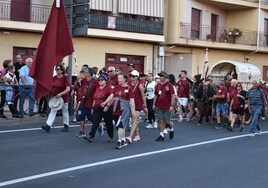 La llegada de la Marcha Teresiana a Alba de Tormes en una edición anterior.