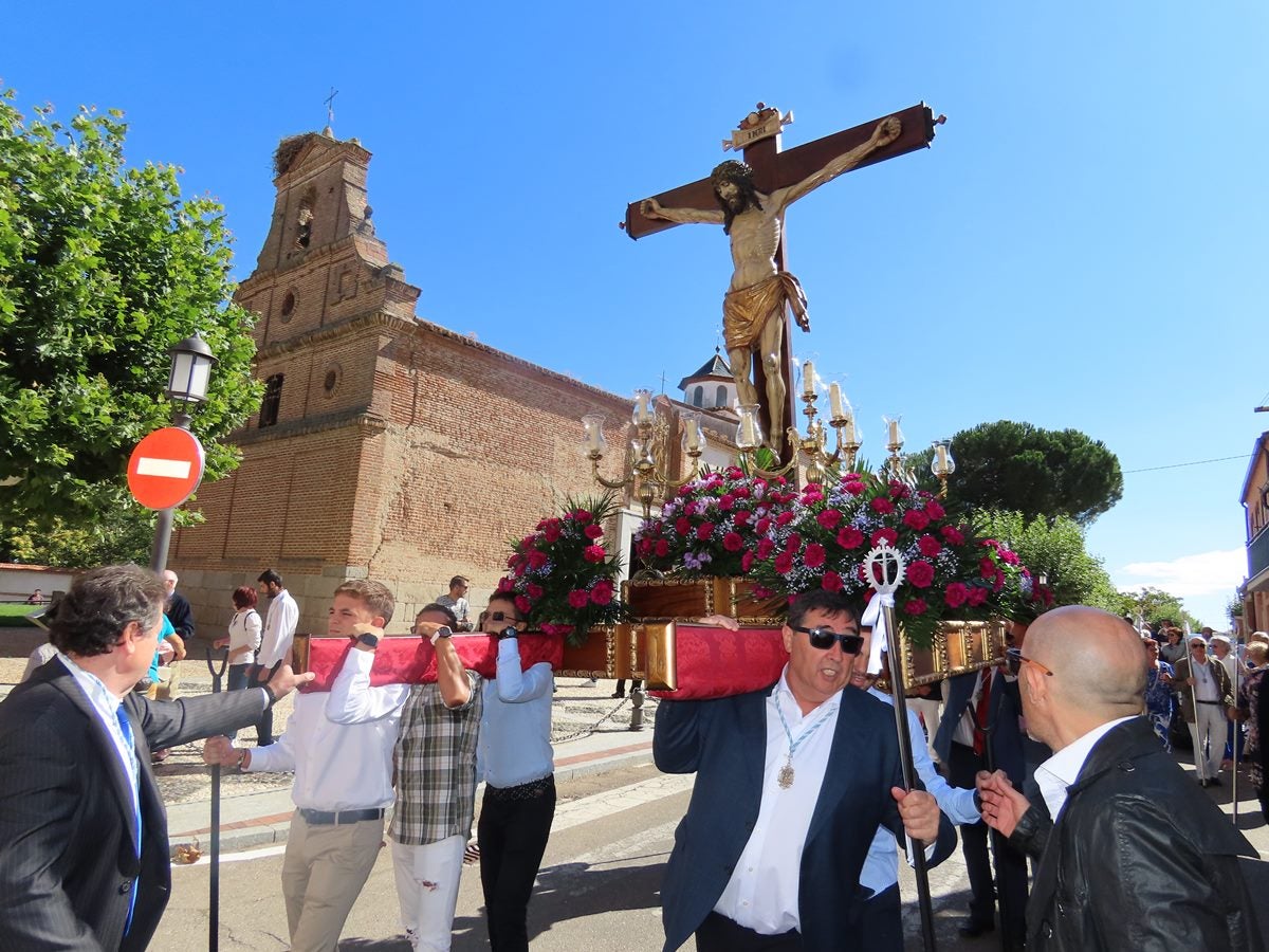 Muestras de devoción al Santo Cristo de la Agonía de San Luis en Peñaranda