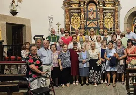 La celebración dio comienzo con la misa en la iglesia parroquial