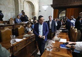 Corchado, en la sesión del Consejo de Gobierno.