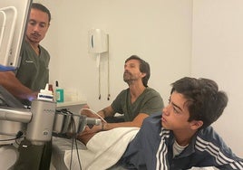 Marco Pérez se realiza unas pruebas médicas.