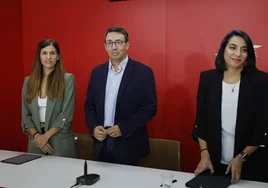 Rueda de prensa del PSOE celebrada en la mañana de este jueves, 19 de septiembre.