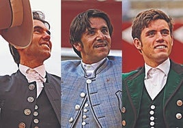 Sergio Galán, Diego Ventura y Guillermo Hermoso.
