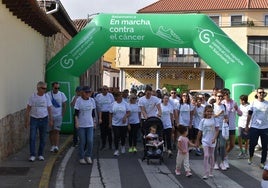 Momento de la salida de la marcha en Cabrerizos.