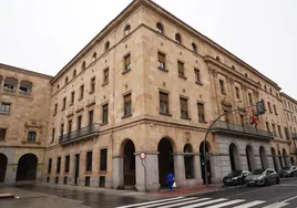 Fachada del Palacio de Justicia, en Gran Vía.