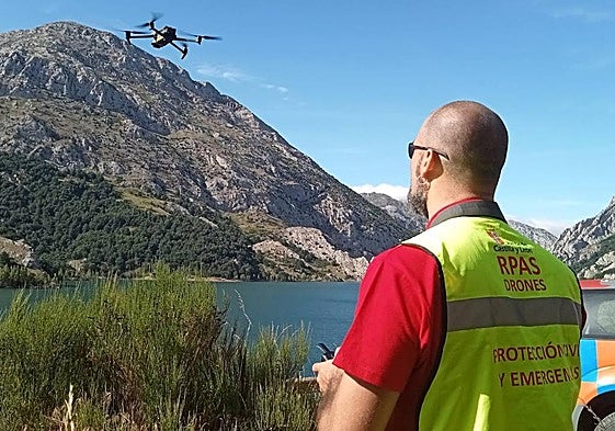 Imagen de la búsqueda del fallecido.