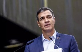 Pedro Sánchez, presidente del Gobierno.