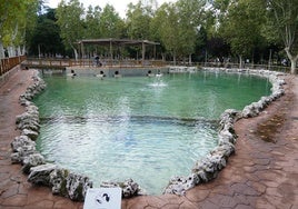 El estanque de La Alamedilla, vacío de patos y con el agua cristalina. El vídeo muestra el estanque del parque de Los Jesuitas.