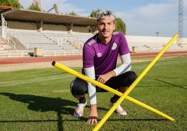 Eric Ruiz, al terminar un entrenamiento en Las Pistas.