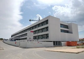 Obras del nuevo instituto de Guijuelo.