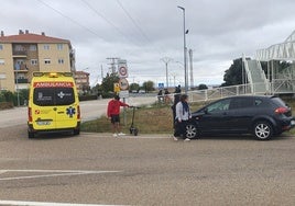 Imagen del accidente en la CL-510, en El Encinar.