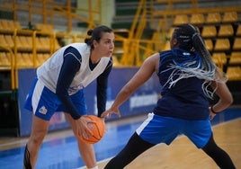 Andrea Vilaró entrenando antes de viajar a Ferrol con normalidad.