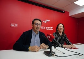 Fernando Pablos y Rosa Rubio, en la rueda de prensa de este lunes.