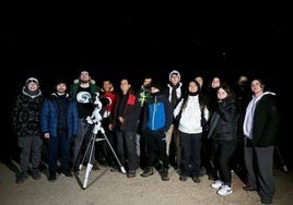 Participantes en el encuentro astronómico.