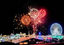 Parque temático de Navidad del pueblo.