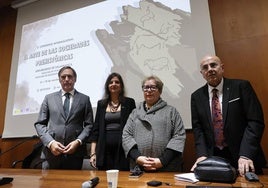 Carbayo, Rivero, Olarte y De las Heras, en el congreso.