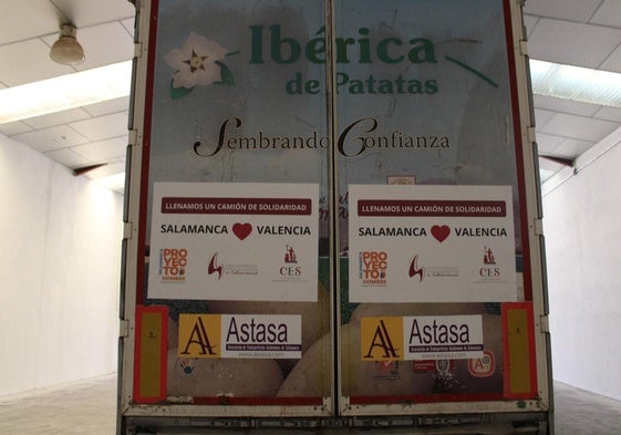 El primer camión solidario que partió de Salamanca ya está en Valencia