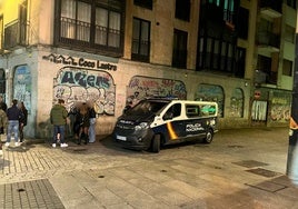 La Policía Nacional en la zona de Varillas, junto a San Justo.