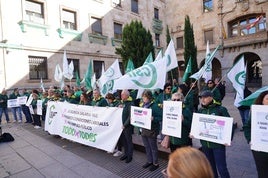 Imagen de la manifestración de este lunes.