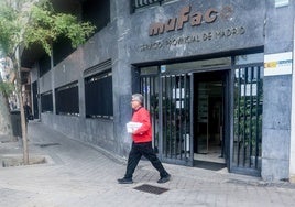 Entrada de la sede de Muface en Madrid.