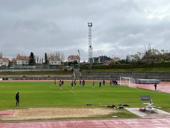 Entrenamiento del Salamanca en Las Pistas.