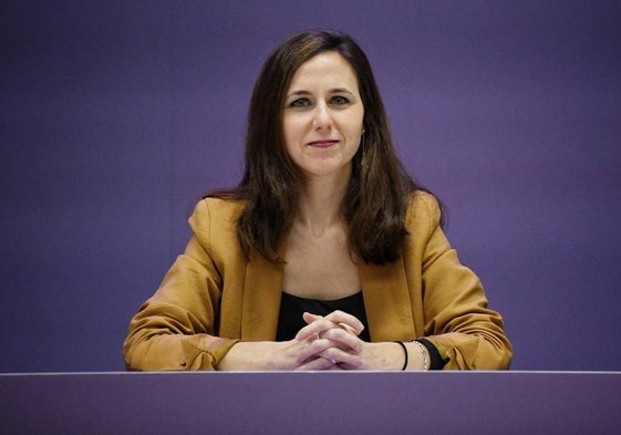 La secretaria general de Podemos, Ione Belarra, durante una reunión de Podemos con su Consejo Ciudadano Estatal. |