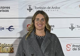 La periodista Carlota Corredera posa a su llegada a la presentación del parque Mágicas Navidades.