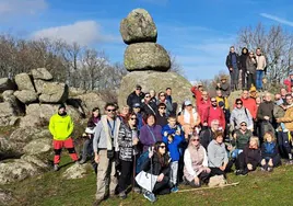 Los caminantes, a su llegada a los Tres panetes