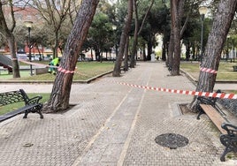 Cerrado al público el parque Picasso.