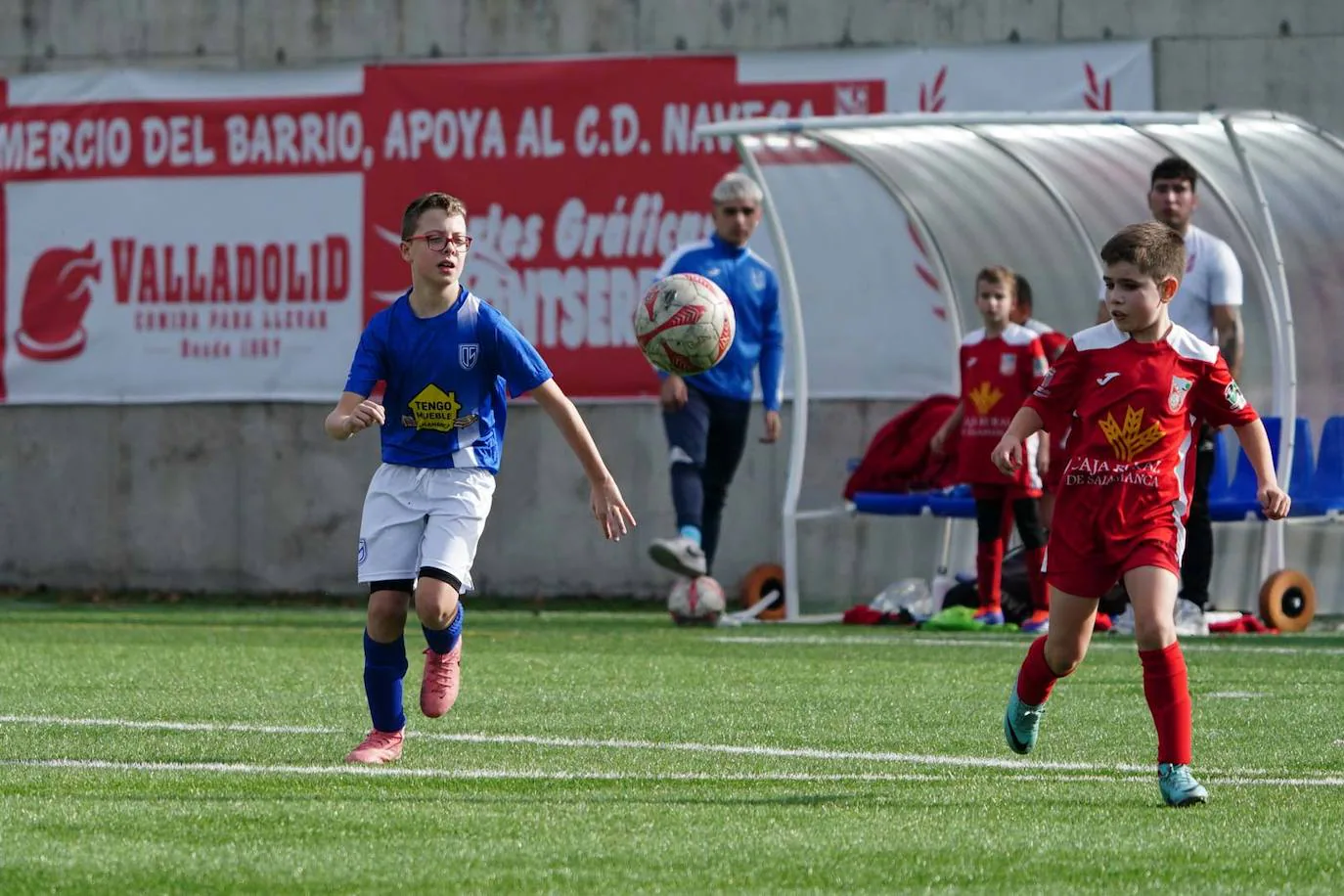 La jornada del fútbol base en Salamanca, en imágenes