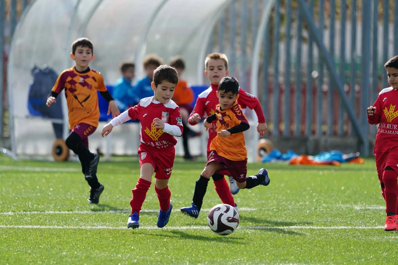 La jornada del fútbol base en Salamanca, en imágenes