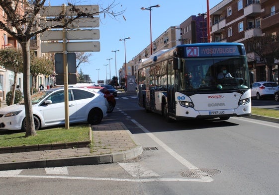 Un autobús de una de las líneas de Santa Marta de Tormes.