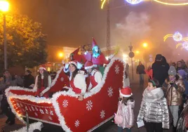 Papá Noel el año pasado en Peñaranda.