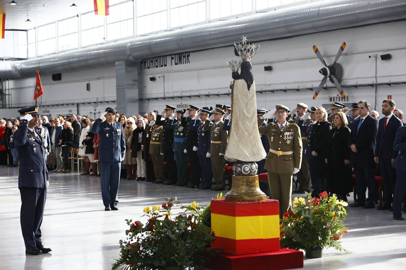 Elogio al «servicio callado y sacrificado» en la fiesta de la Patrona de la Aviación en Matacán