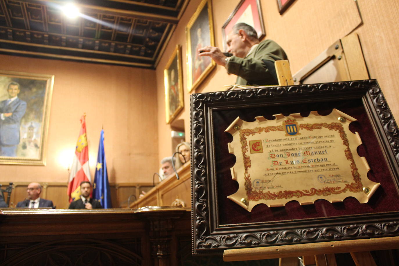 El nuevo Hijo Predilecto de Ciudad Rodrigo: &quot;Lo que tengas que hacer hazlo a lo grande&quot;