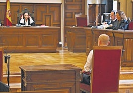 M.A.M. durante el juicio en la Audiencia Provincial.