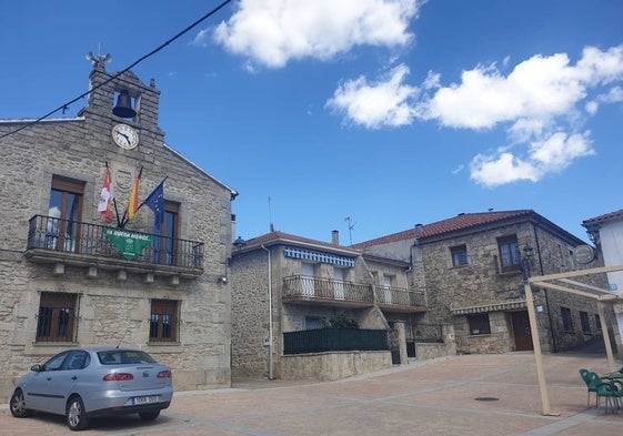 Centro de la localidad de Peñaparda.