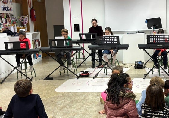 Actuación de los alumnos de piano en Peñaranda.