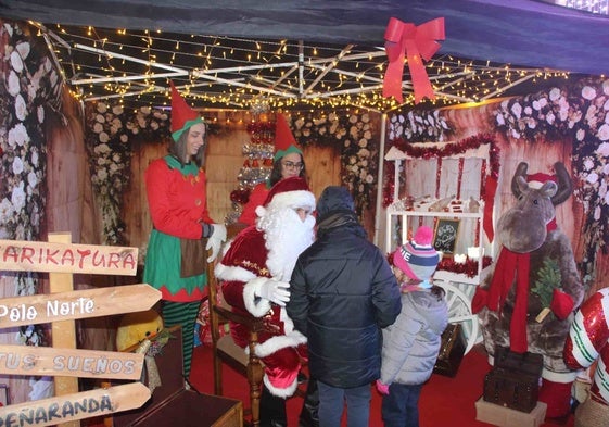 Visita de Papá Noel las pasadas navidades a Peñaranda.