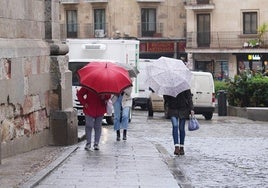 Día de lluvia en Salamanca.