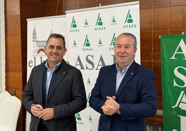 Juan Luis Delgado y Donaciano Dujo en el balance anual de ASAJA.