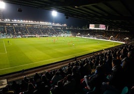 Imagen del estadio Helmántico durante el partido de la Copa del Rey contra el Celta.