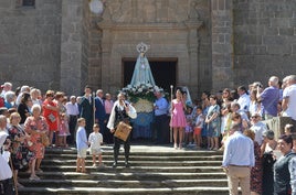 Un acto religioso en Vitigudino.