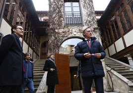 Ángel Fernández Silva y Carlos García Carbayo en la Fonda Veracruz.