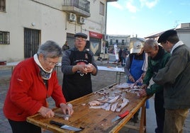 Los voluntarios se afanaron en las labores